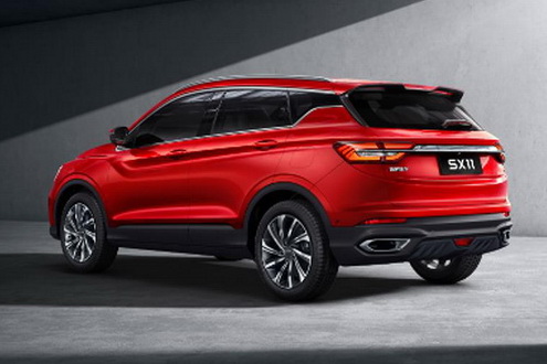 定位小型运动SUV 吉利SX11造型官图曝光