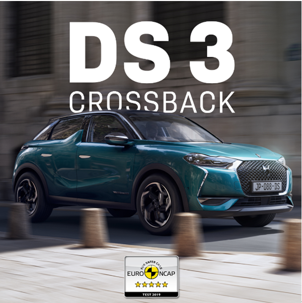 DS3 CROSSBACK荣获欧洲ENCAP新车碰撞测试五星