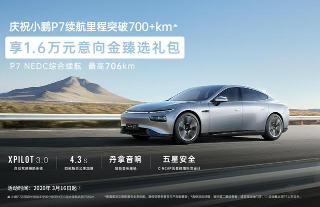 上市在即 小鹏P7再推1.6万元意向金臻选礼包