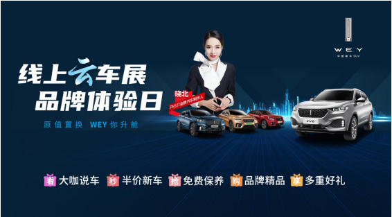 半价秒杀限时开抢，WEY品牌线上云车展开门即红