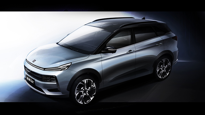 定位A+级运动SUV，思皓QX设计效果图曝光