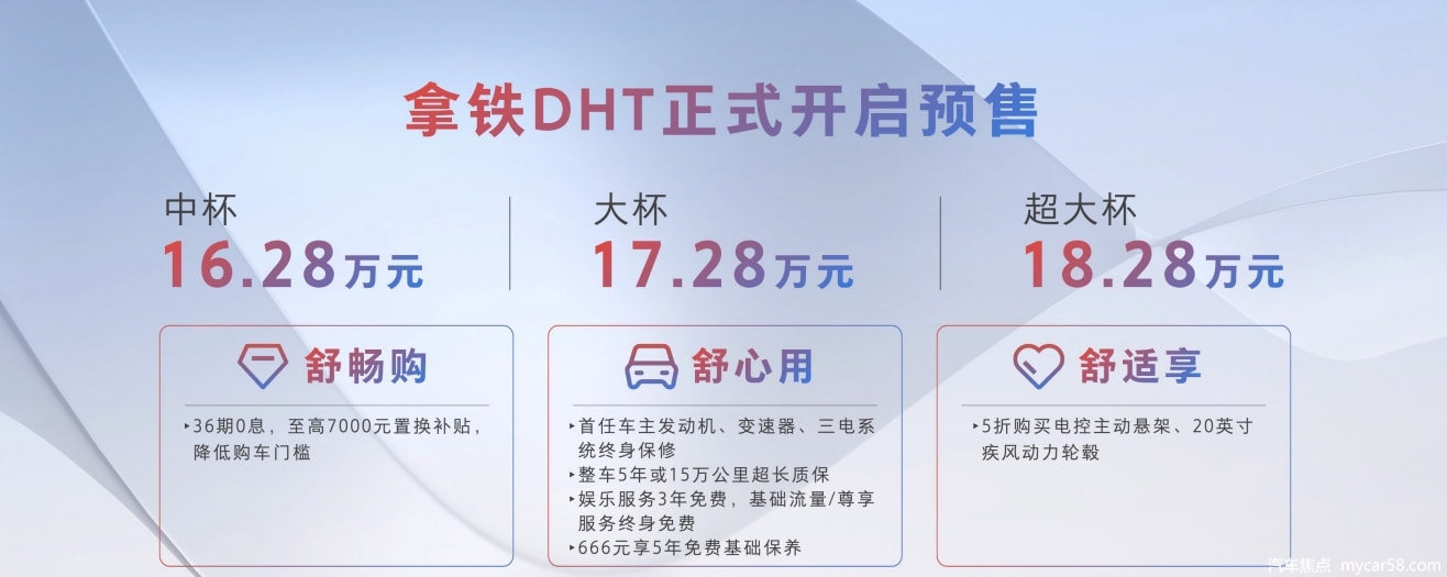 定义智能汽车的舒适主张，魏牌拿铁DHT预售16.28万元起