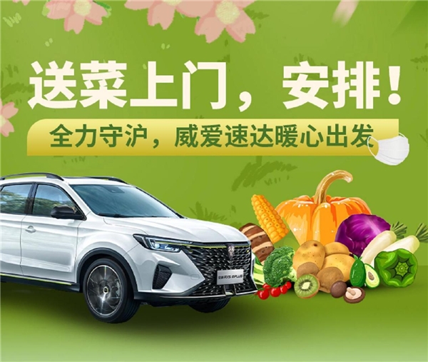 全力守沪，威爱送达！荣威商城APP开通“全城送菜服务”