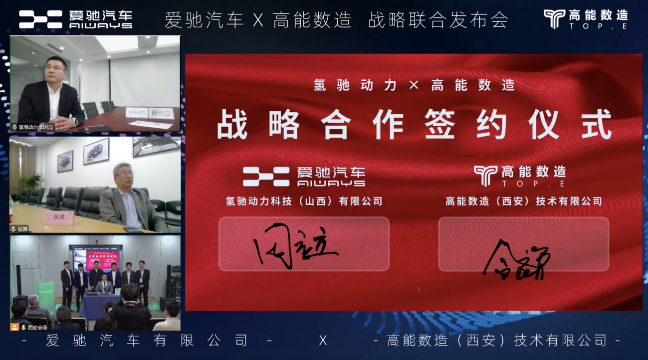携手推进新能源汽车零部件3D打印技术 氢驰动力与高能数造达成战略合作