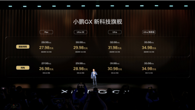 用科技重新定义旗舰：小鹏GX正式上市，限时权益价26.98万元起