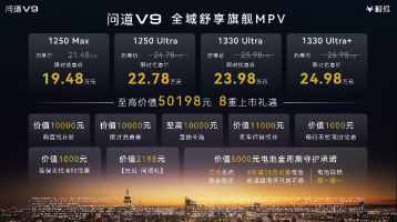 不止旗舰实力,更懂用户所需,19.48万起极狐问道V9重磅上市