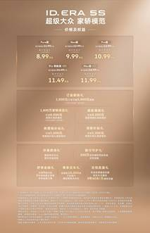 不造“速成车”  品质不双标！ID. ERA 5S正式上市