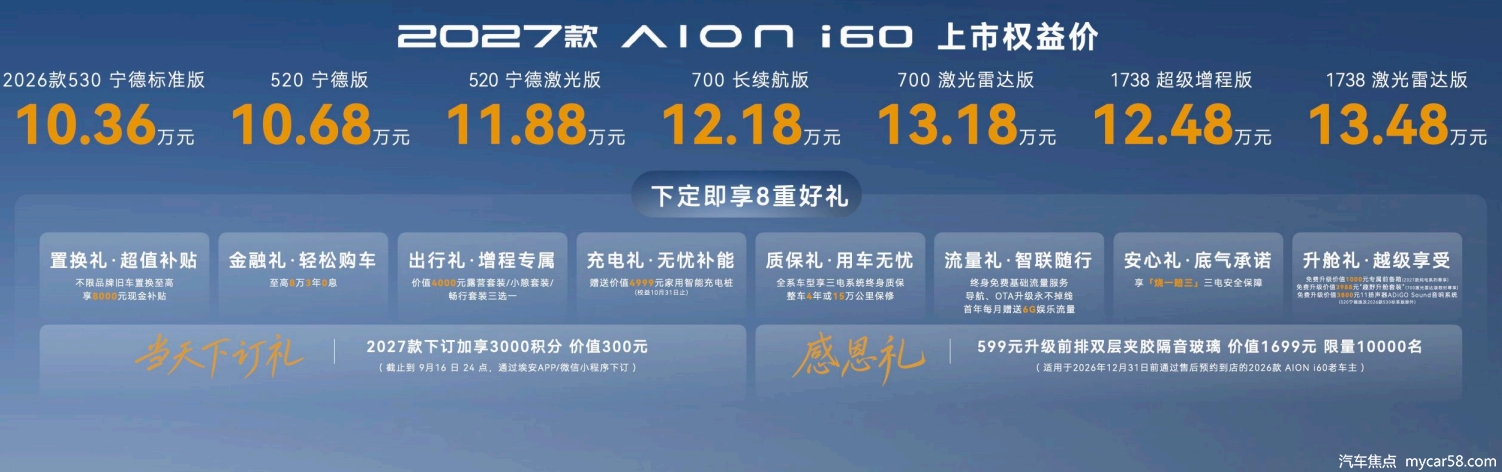 埃安i60 2027款携科技三大件全面焕新